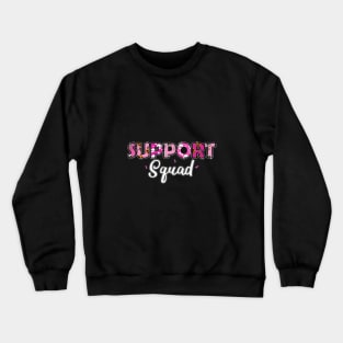 Support Squad Breast Cancer Halloween Shirt Crewneck Sweatshirt